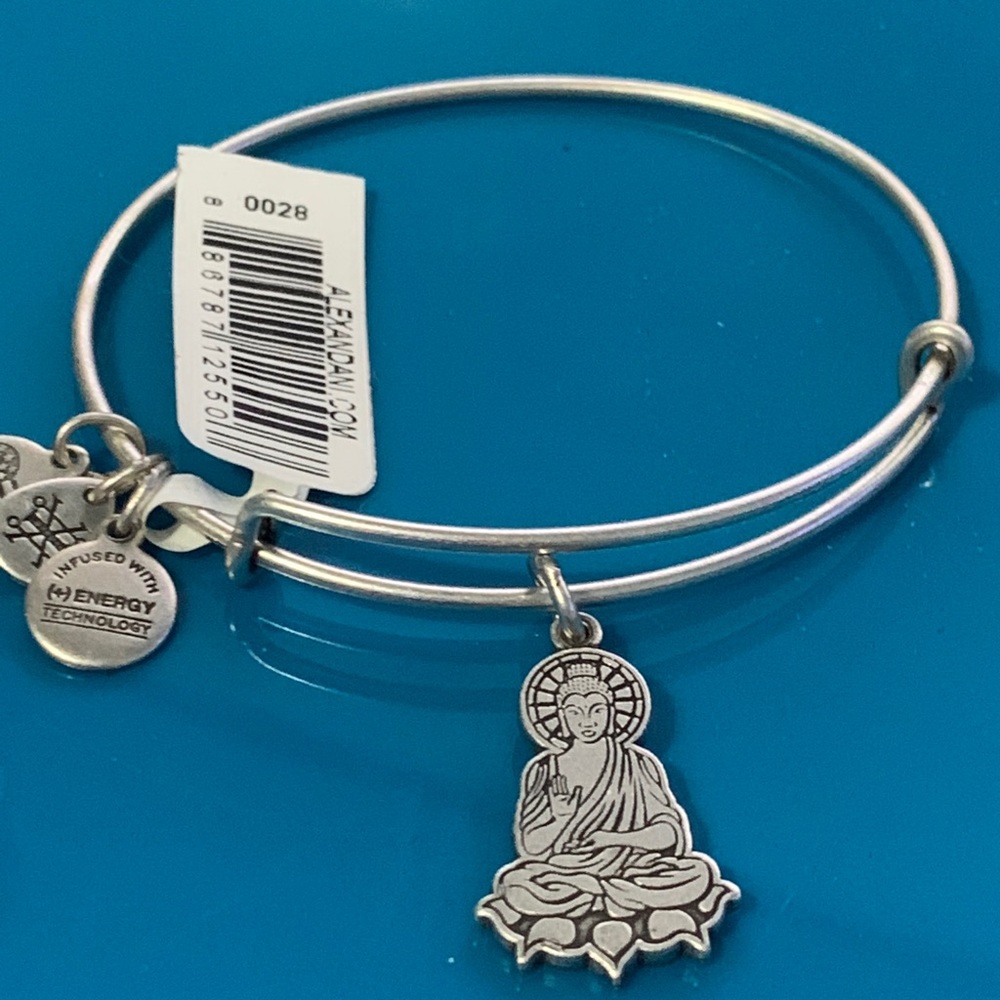 COPY - Alex and Ani Silver Tone Buddha Bracelet